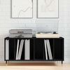 vidaXL Record Cabinet Black Oak 100 x 38 x 48 cm Engineered Wood