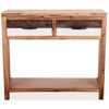 vidaXL Console Table Solid Acacia Wood 86x30x75 cm