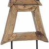 vidaXL Christmas Tree with Stand Brown 120 cm Solid teak wood