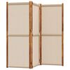vidaXL 3-Panel Room Divider Taupe 210x180 cm