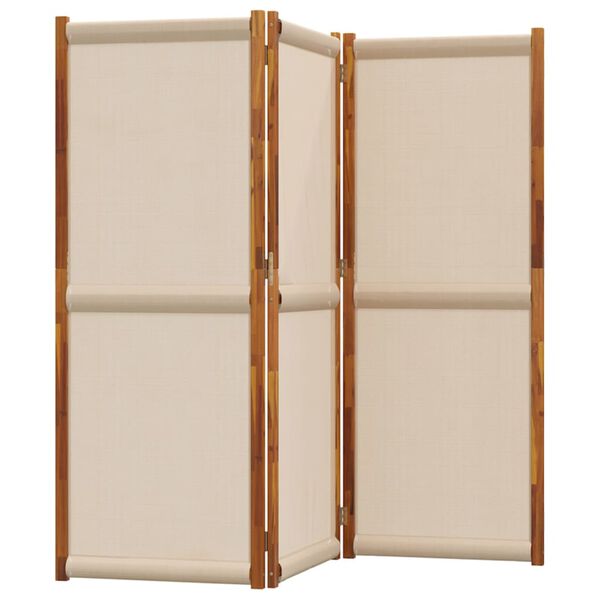 vidaXL 3-Panel Room Divider Taupe 210x180 cm