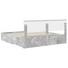 vidaXL Bed Frame Concrete Grey 180 x 200 cm Engineered Wood