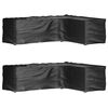 vidaXL L-Shaped Garden Furniture Covers 2 pcs 18 Eyelets 285x220x80 cm
