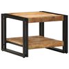 vidaXL Coffee Table 50x50x38 cm Solid Rough Wood Mango