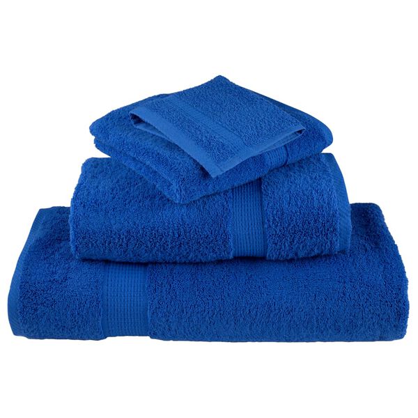 vidaXL Premium Towels "SOLUND" 2 pcs Blue 100x200 cm 600 gsm