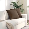 vidaXL Sofa Pillows 2 pcs Brown 50 x 50 cm Fabric
