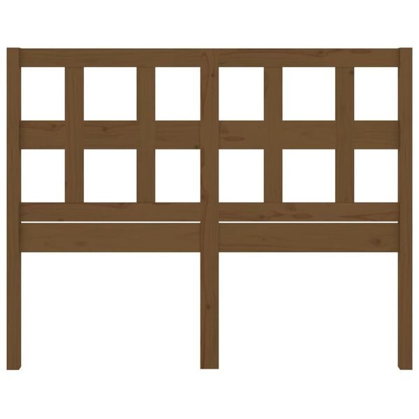 vidaXL Bed Headboard Honey Brown 205.5x4x100 cm Solid Wood Pine