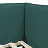 vidaXL Corner Bed Frame Dark Green 80 cm x 200 cm Velvet