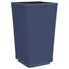 vidaXL Garden Planters 2 pcs Blue Grey 32.5x32.5x57 cm PP
