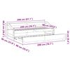 vidaXL Daybed with Trundle without Mattress IRUN White 90x200 cm