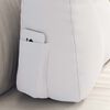 vidaXL Back Pillow White 60 x 24 x 50 cm Fabric