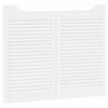 vidaXL Swing Doors Louvred Design 1-Pair White 80x100 cm