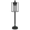 vidaXL Outdoor Floor Lamp Black 60 cm Stainless Steel