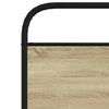 vidaXL Headboard Sonoma Oak 107 cm Steel and Engineered Wood