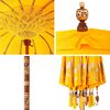 vidaXL Balinese Parasol Yellow 215 x 215 x 260 cm Cotton and Wood