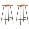 vidaXL Bar Stools 2 pcs Solid Acacia Wood