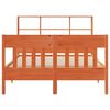 vidaXL Bed Frame without Mattress Wax Brown 120x190 cm Small Double Solid Wood Pine