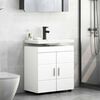 vidaXL Bathroom Cabinet Set with Storage TULUM White 60 x 34 x 63 cm