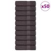 vidaXL Hand Towels "FROGN" 50 pcs Anthracite 50x100 cm 360 gsm
