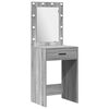 vidaXL Dressing Table 2 pcs Grey 50 x 41 x 135 cm Engineered wood