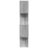vidaXL Room Divider Bookcase 4-Tier Grey Sonoma 70x24x129 cm Engineered Wood