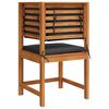 vidaXL Garden Chair Brown 50 x 50 x 91cm Solid Acacia wood