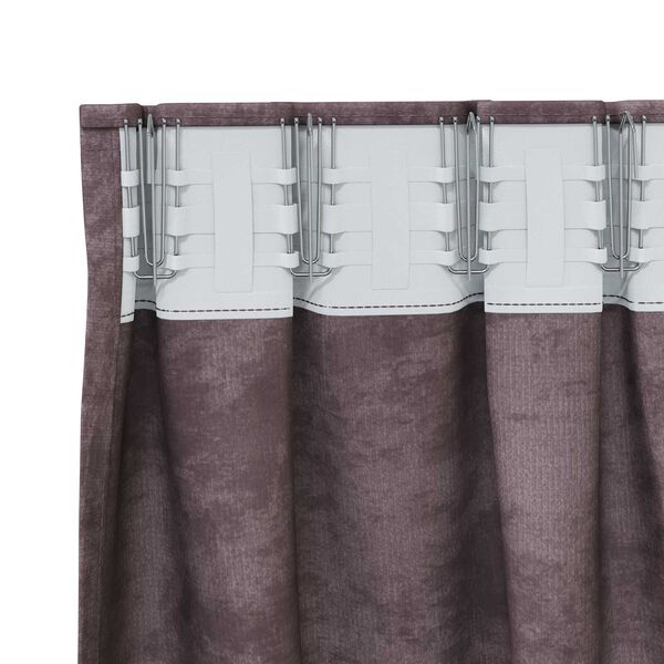 vidaXL Velvet Curtains with Curtains 2 pcs Brown 260 x 140 cm Velvet