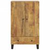 vidaXL Highboard with Drawer 60x33x100 cm Solid Wood Mango&Iron