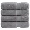 vidaXL Premium Shower Towels "SOLUND" 4 pcs Grey 70x140 cm 600 gsm