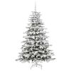 vidaXL Artificial Hinged Christmas Tree White 180 cm PE and PVC