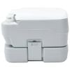 vidaXL Camping Toilet Grey and White 41.5 x 36.5 x 30 cm Polyethylene