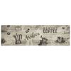 vidaXL Kitchen Rug Washable Coffee Grey 45x150 cm Velvet