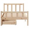 vidaXL Bed Frame without Mattress 100x200 cm Solid Wood Pine
