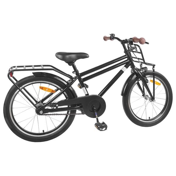 vidaXL Kids Bike 18'' for 5-7 Years Old Black