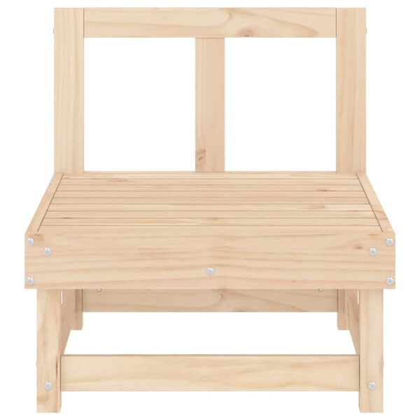 vidaXL Garden Middle Sofa Solid Wood Pine