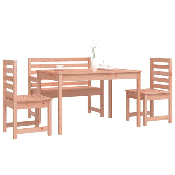 vidaXL 4 Piece Garden Dining Set Solid Wood Douglas