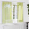 vidaXL Voile Curtains with Rod Pockets 2 pcs Apple Green