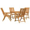 vidaXL Garden Dining Set 5 pcs Brown 90 x 90 x 74 cm Solid Acacia Wood