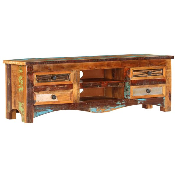 vidaXL TV Cabinet 120x30x40 cm Solid Reclaimed Wood