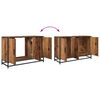 vidaXL Bathroom Furniture Set with Door 3 pcs Old Wood Engineered Wood