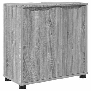 vidaXL Bathroom Basin Cabinet Grey Sonoma 60 x 30 x 60 cm