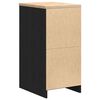vidaXL Garage Storage Cabinet Black 40x51x85 cm Solid Wood Pine