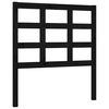 vidaXL Bed Frame without Mattress Black Small Single Solid Wood Pine