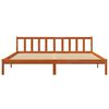 vidaXL Bed Frame without Mattress Wax Brown 180x200 cm Super King Solid Wood Pine