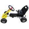 vidaXL Pedal Go Kart Yellow