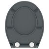 SCH&Uuml;TTE Duroplast Toilet Seat with Soft-Close SLIM ANTHRAZIT Anthracite