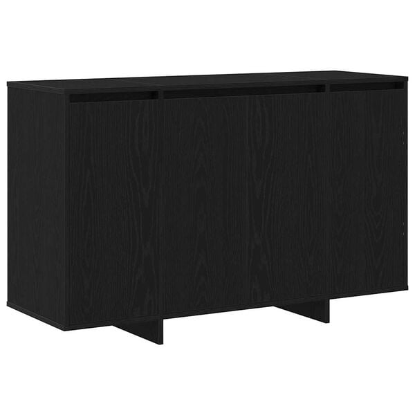 vidaXL Sideboard Black oak 120 x 41 x 75 cm Engineered wood