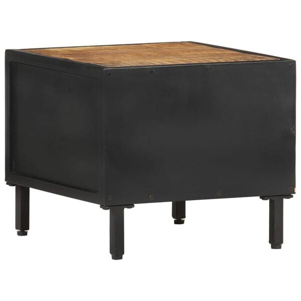 vidaXL Bedside Cabinet 40x40x35 cm Rough Mango Wood