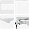 vidaXL Electric Retractable Awning White 4 x 2 m