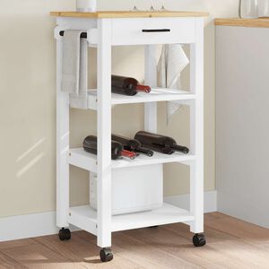vidaXL Kitchen Trolley "MONZA" 48x40x88,5 cm Solid Wood Pine